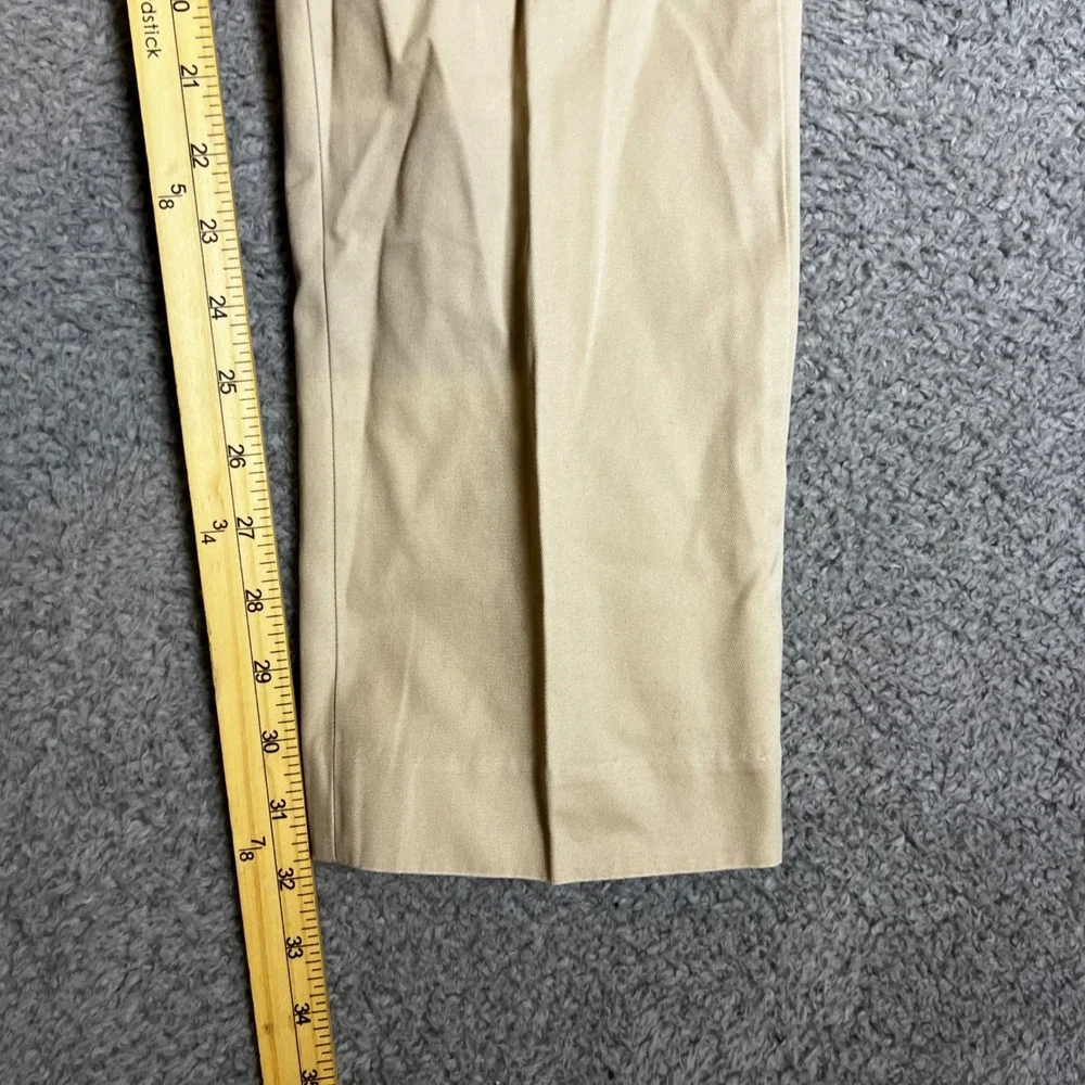 J Crew Chino Pants Mens 33x31 Bowery Slim Fit‎ Khaki Tan 100% Cotton Casual